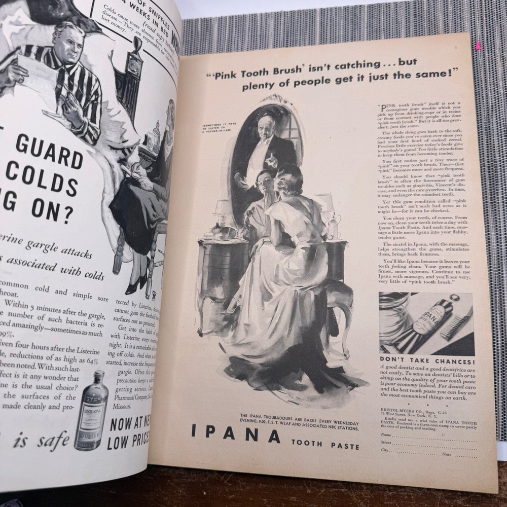 Vintage Redbook Magazine February 1934 Cornelius Vanderbilt Chesterfield Ad - Picture 3 of 3